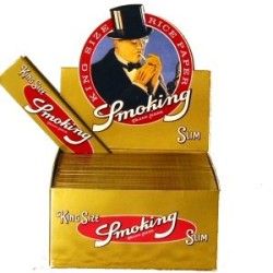 Papírky SMOKING GOLD SLIM King Size, 33ks v balení | box 50ks