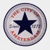 Kovový popelník- Blue star City of Amsterdam